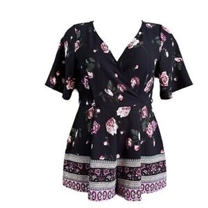 Trixxi Floral Black Rompet